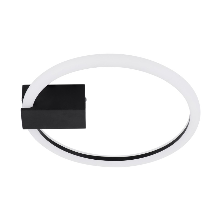 CINDERELLA  Φωτιστικό Οροφής Δαχτυλίδι-Κύκλος LED CCT 16W 1792lm 360° AC 220-240V - Εναλλαγή Φωτισμού μέσω Διακόπτη On/Off All In One Ψυχρό 6000k+Φυσικό 4500k+Θερμό 2700k Φ28cm - Μαύρο