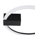 CINDERELLA  Φωτιστικό Οροφής Δαχτυλίδι-Κύκλος LED CCT 16W 1792lm 360° AC 220-240V - Εναλλαγή Φωτισμού μέσω Διακόπτη On/Off All In One Ψυχρό 6000k+Φυσικό 4500k+Θερμό 2700k Φ28cm - Μαύρο
