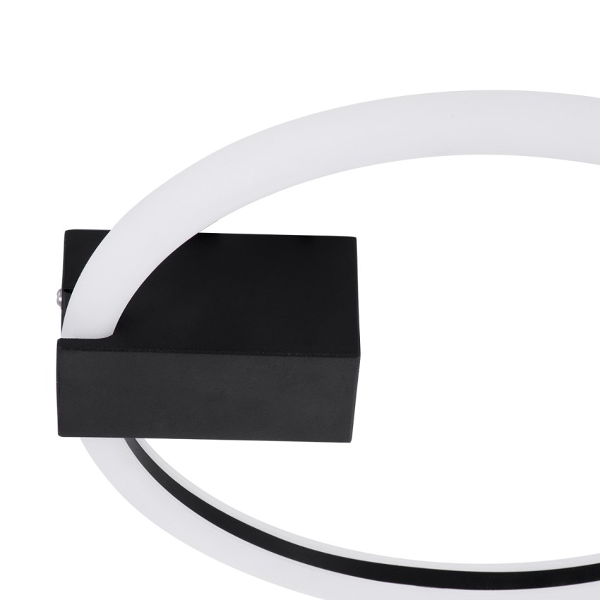 CINDERELLA  Φωτιστικό Οροφής Δαχτυλίδι-Κύκλος LED CCT 16W 1792lm 360° AC 220-240V - Εναλλαγή Φωτισμού μέσω Διακόπτη On/Off All In One Ψυχρό 6000k+Φυσικό 4500k+Θερμό 2700k Φ28cm - Μαύρο