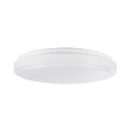 SENSORANO  Πλαφονιέρα Οροφής LED 30W 3000lm 120° AC 220-240V με Ενσωματωμένο Σύστημα Ρυθμιζόμενου Microwave Αισθητήρα Κίνησης - Αδιάβροχη IP54 Φ38 x Υ5.3cm Ψυχρό Λευκό 6000K - Λευκό - Bridgelux Chips