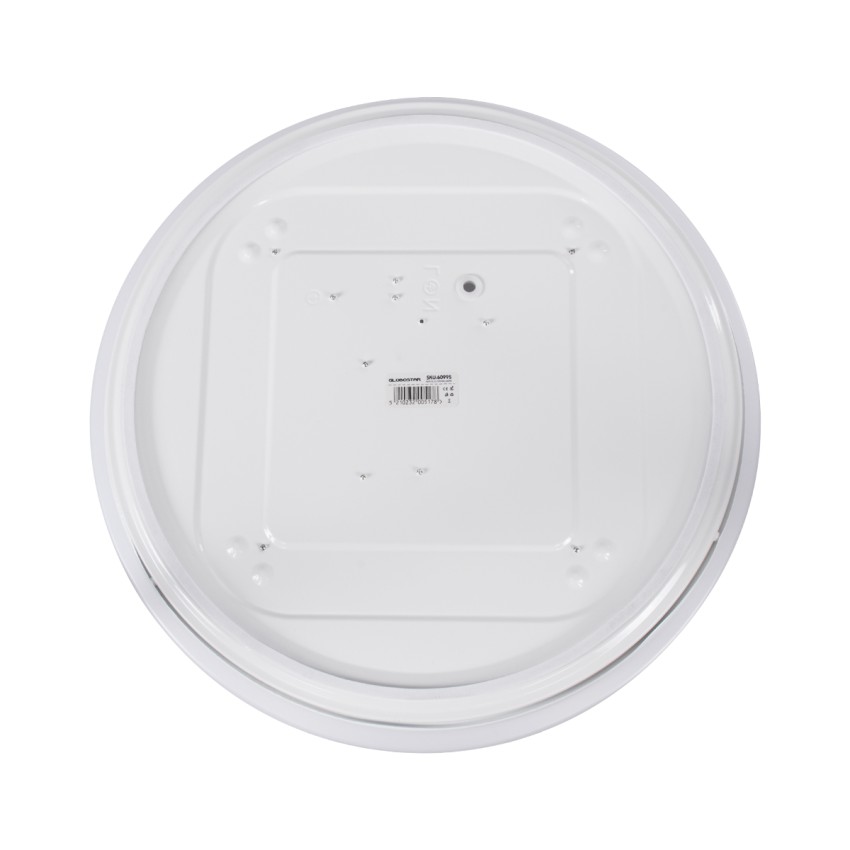 SENSORANO  Πλαφονιέρα Οροφής LED 30W 3000lm 120° AC 220-240V με Ενσωματωμένο Σύστημα Ρυθμιζόμενου Microwave Αισθητήρα Κίνησης - Αδιάβροχη IP54 Φ38 x Υ5.3cm Ψυχρό Λευκό 6000K - Λευκό - Bridgelux Chips