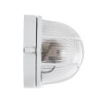 GLOBOSTAR® BOATLIGHT  Vintage Φωτιστικό Καραβοχελώνα Τοίχου & Οροφής με Ντουί 1 x E27 AC 220-240V Αδιάβροχο IP65 - Λευκό Ματ - Μ21 x Π10.4 x Υ9cm