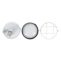 GLOBOSTAR® BOATLIGHT  Vintage Φωτιστικό Καραβοχελώνα Τοίχου & Οροφής με Ντουί 1 x E27 AC 220-240V Αδιάβροχο IP65 - Λευκό Ματ - Μ17.5 x Π17.5 x Υ9cm