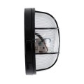 GLOBOSTAR® BOATLIGHT  Vintage Φωτιστικό Καραβοχελώνα Τοίχου & Οροφής με Ντουί 1 x E27 AC 220-240V Αδιάβροχο IP65 - Μαύρο Ματ - Μ17.5 x Π17.5 x Υ9cm