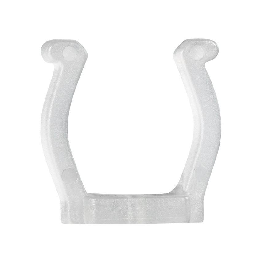 Πλαστική PVC Βάση Στήριξης για Όλες τις Πολύχρωμες RGB TUBE Neonflex 360° DC 24V & DC 230V IP68 - Μ2.5 x Π1.1 x Υ2.5cm