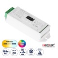 D5-CX Mi-BOXER DC DMX & RDM Dimmer High Speed Controller / Decoder 5 Καναλιών DC 12-24V 5 x 4A 96W - Max 20A 480W - IP20 Μ13 x Π5 x Υ2.5cm