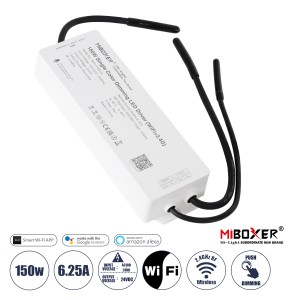WP1-P150V24 Mi-BOXER DC Smart Wifi & RF 2.4Ghz & Push Dimming Power Supply Τροφοδοτικό SELV & Controller / Dimmer All in One AC100-240V σε DC 24V 1 x 6.25A 150W - Max 6.25A 150W - Αδιάβροχο IP67 Μ22.5 x Π7 x Υ3.5cm WP1-P150V24 Mi-BOXER DC Smart Wifi & RF 2.4Ghz & Push Dimming Power Supply Τροφοδοτικό SELV & Controller / Dimmer All in One AC100-240V σε DC 24V 1 x 6.25A 150W - Max 6.25A 150W - Αδιάβροχο IP67 Μ22.5 x Π7 x Υ3.5cm