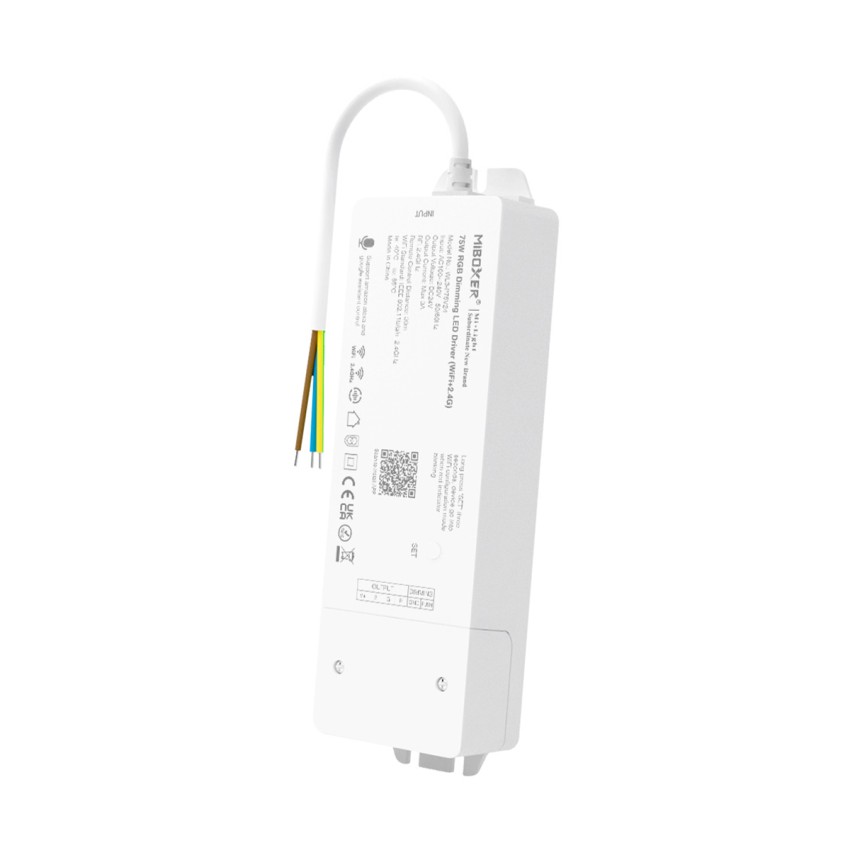 WL3-P75V24 Mi-BOXER DC Smart Wifi & RF 2.4Ghz & Push Dimming Power Supply Τροφοδοτικό SELV & Controller / Dimmer All in One 3 Καναλιών AC100-240V σε DC 24V 3 x 0.6A 14.4W - Max 3A 75W - IP20 RGB Μ19 x Π5.5 x Υ3.2cm WL3-P75V24 Mi-BOXER DC Smart Wifi & RF 2.4Ghz & Push Dimming Power Supply Τροφοδοτικό SELV & Controller / Dimmer All in One 3 Καναλιών AC100-240V σε DC 24V 3 x 0.6A 14.4W - Max 3A 75W - IP20 RGB Μ19 x Π5.5 x Υ3.2cm