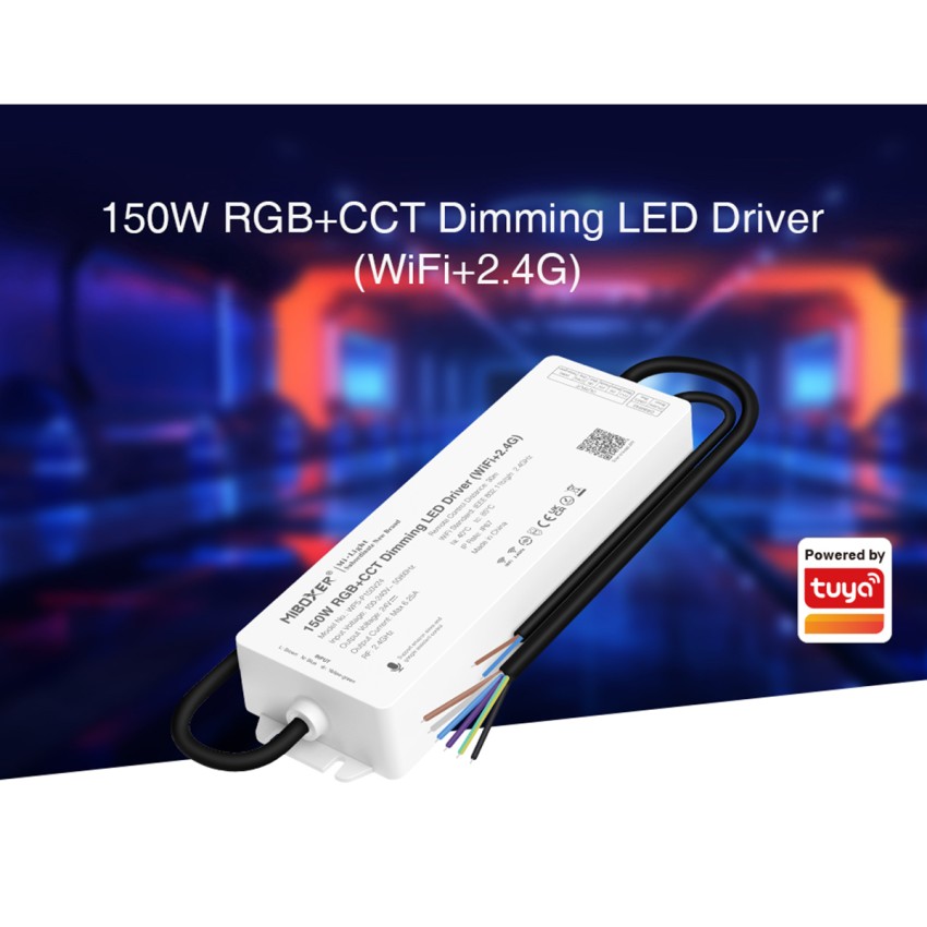 Smart Τροφοδοτικό LED RGB 24V 150W MiBoxer WiFi RF Controller Dimmer IP67