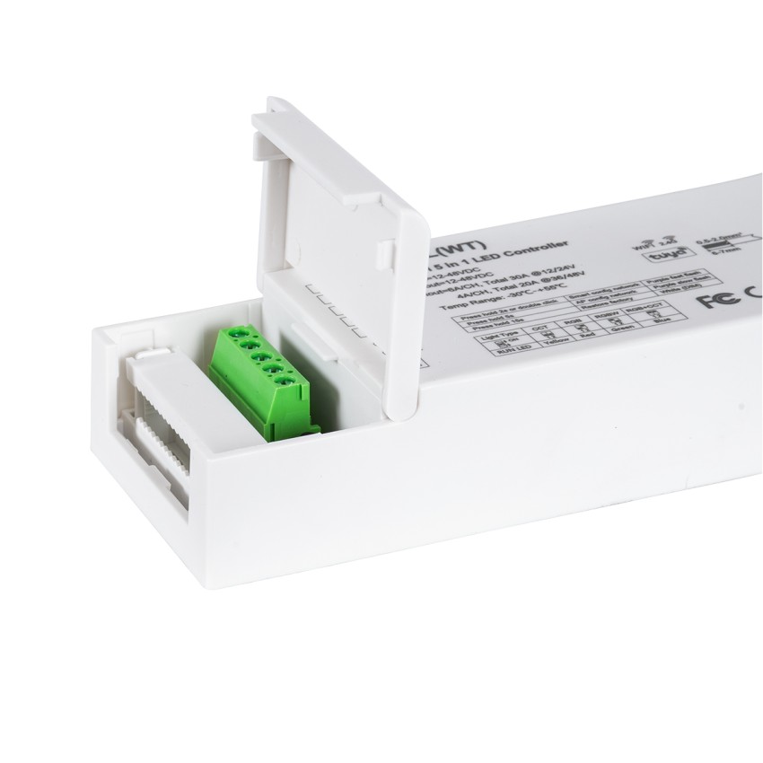 V5-L SKYDANCE DC WiFi & RF 2.4Ghz Dimmer High Speed Controller 5 Καναλιών DC 12-48V 5 x 6A 288W - Max 30A 1440W - IP20 Μ18 x Π5.7 x Υ2.8cm
