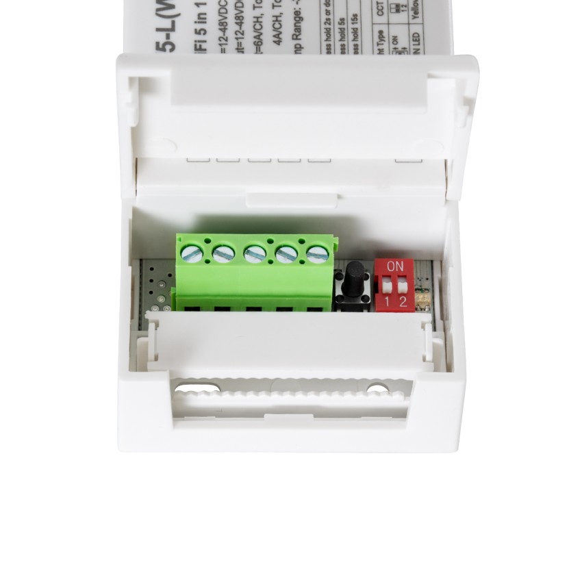 V5-L SKYDANCE DC WiFi & RF 2.4Ghz Dimmer High Speed Controller 5 Καναλιών DC 12-48V 5 x 6A 288W - Max 30A 1440W - IP20 Μ18 x Π5.7 x Υ2.8cm