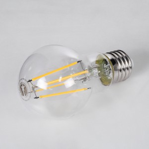 Λάμπα LED Long Filament E27 A60 Γλόμπος 10W 1000lm 360° AC 220-240V IP20 Φ6 x Υ10.5cm Θερμό Λευκό 2700K με Διάφανο Γυαλί - Dimmable