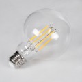 Λάμπα LED Long Filament E27 G95 Γλόμπος 12W 1200lm 360° AC 220-240V IP20 Φ9.5 x Υ13.5cm Θερμό Λευκό 2700K με Διάφανο Γυαλί - Dimmable