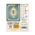 Λάμπα LED Long Filament E27 FT95 LANTERN Γλόμπος 8W 650lm 360° AC 220-240V IP20 Φ9.5 x Υ21.5cm Ultra Θερμό Λευκό 2200K με Μελί Γυαλί - Dimmable