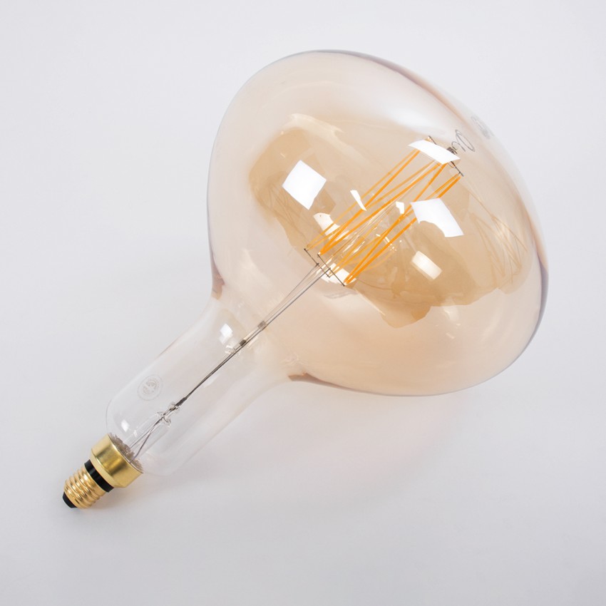 Λάμπα LED Zig Long Filament E27 R280 BUTTERNUT Γλόμπος 6W 420lm 360° AC 220-240V IP20 Φ28 x Υ41cm Ultra Θερμό Λευκό 2200K με Μελί Γυαλί - Dimmable