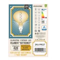 Λάμπα LED Zig Long Filament E27 R280 BUTTERNUT Γλόμπος 6W 420lm 360° AC 220-240V IP20 Φ28 x Υ41cm Ultra Θερμό Λευκό 2200K με Μελί Γυαλί - Dimmable