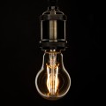 LED Long Filament Bulb E27 A60 Globe 8W 720lm 360° AC 220-240V IP20 D6 x H10.5cm Ultra Θερμό Λευκό 2200K με Μελί Γυαλί - Dimmable