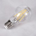Λάμπα LED Long Filament E27 A60 Γλόμπος 10W 1100lm 360° AC 220-240V IP20 Φ6 x Υ10.5cm Φυσικό Λευκό 4000K με Διάφανο Γυαλί - Dimmable