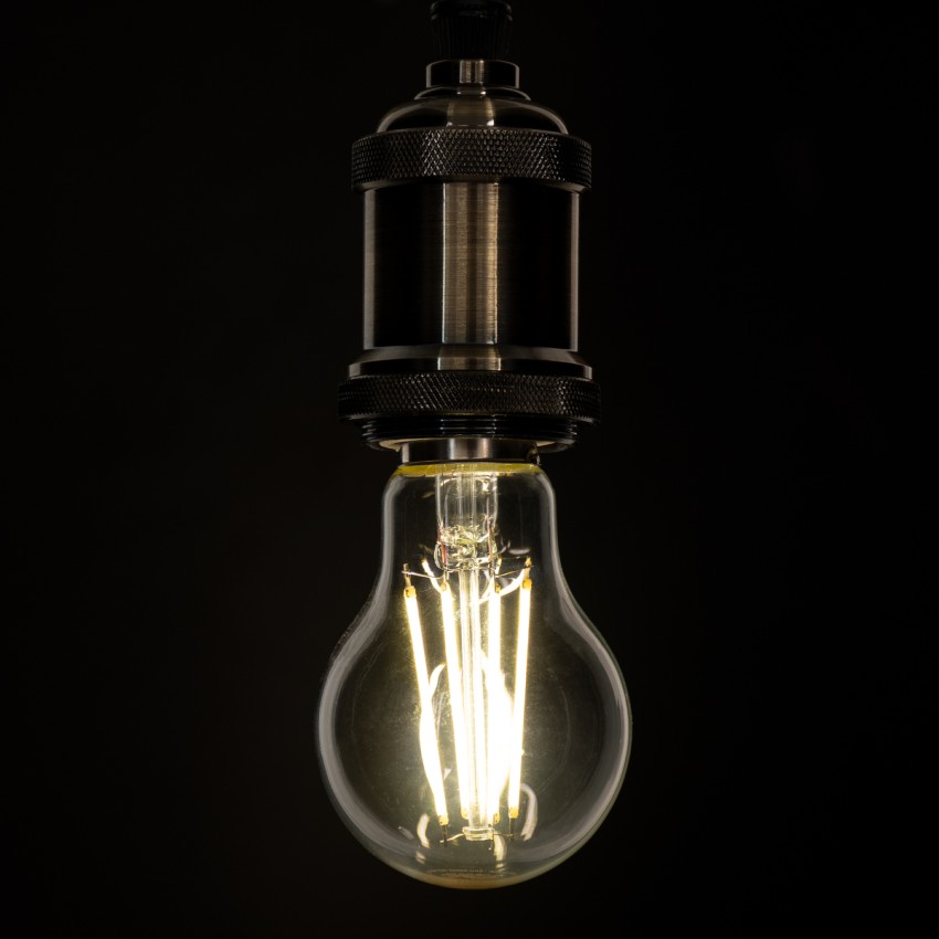 Λάμπα LED Long Filament E27 A60 Γλόμπος 10W 1100lm 360° AC 220-240V IP20 Φ6 x Υ10.5cm Φυσικό Λευκό 4000K με Διάφανο Γυαλί - Dimmable