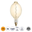 Λάμπα LED Soft S Spiral Filament E27 BT180 MANGOS Γλόμπος 6W 420lm 360° AC 220-240V IP20 Φ18 x Υ39cm Ultra Θερμό Λευκό 2200K με Μελί Γυαλί - Dimmable