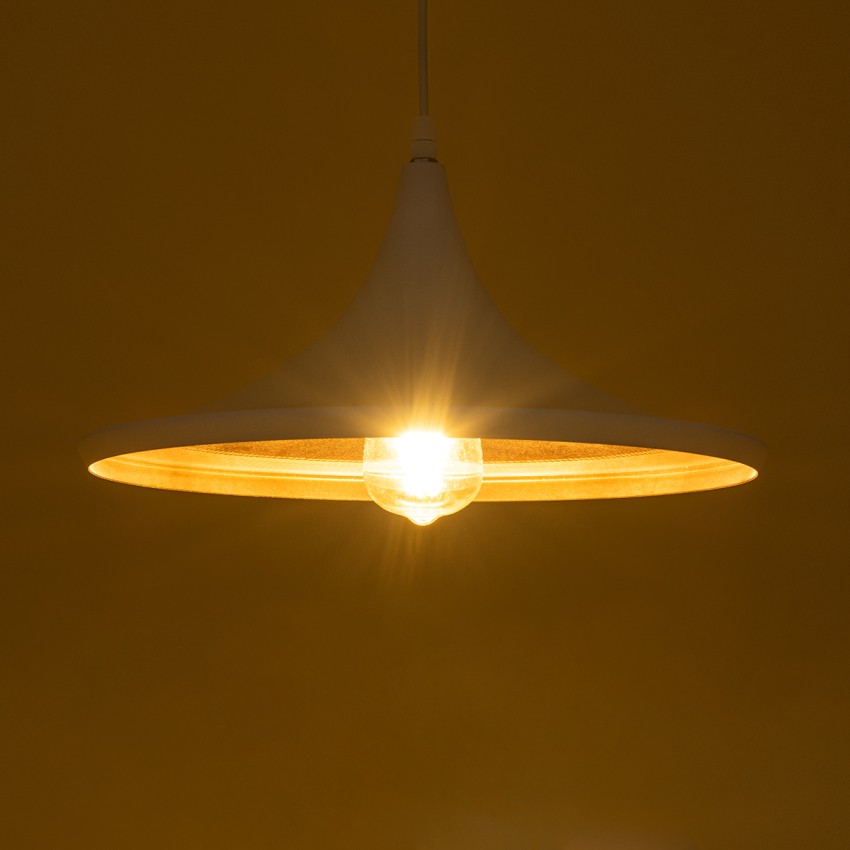 SHANGHAI  Μοντέρνο Κρεμαστό Φωτιστικό Καμπάνα Σετ Τρίφωτο 3 x E27 IP20 Λευκό & Χρυσό Μέταλλο - Μ79.5 x Π79.5 x Υ38cm