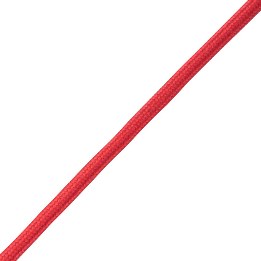 CABLITO  Μοντέρνο Κρεμαστό Φωτιστικό Οροφής Μονόφωτο 1 x E27 Κόκκινο Σιλικόνης Ανάρτηση με Υφασμάτινο Καλώδιο Φ4 x Υ110cm