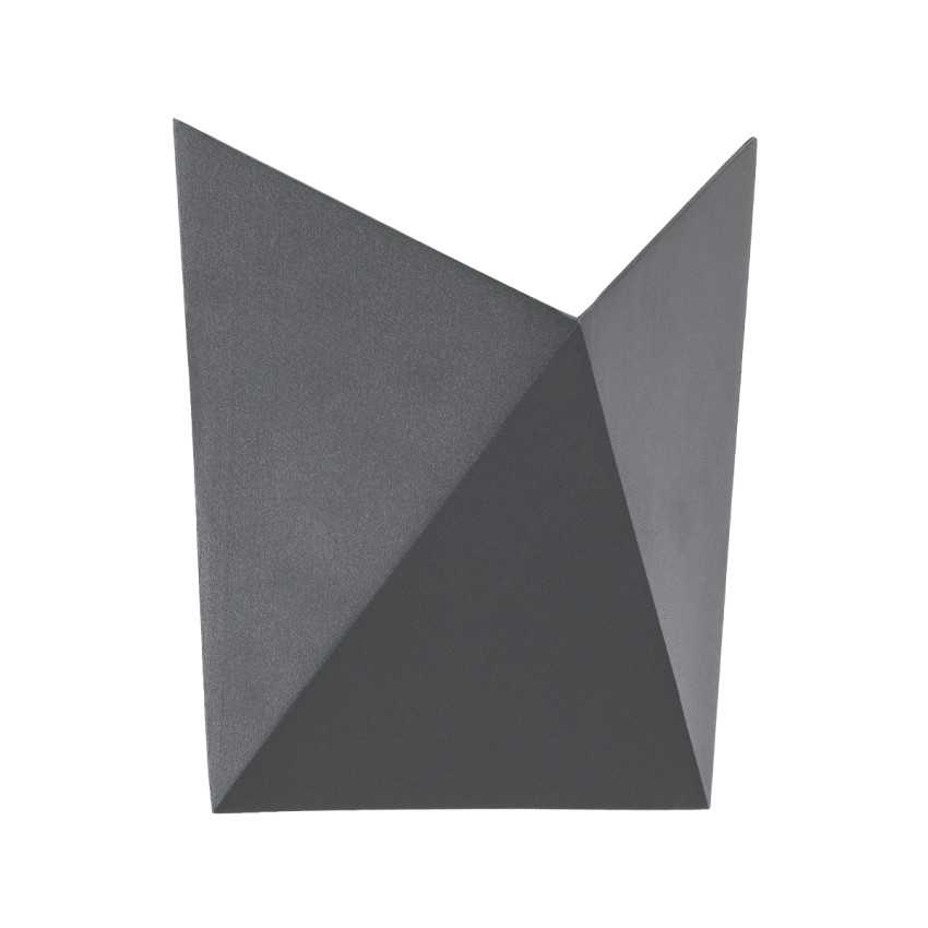 STEALTH  Φωτιστικό Τοίχου - Απλίκα Αρχιτεκτονικού Φωτισμού Εσωτερικού/Εξωτερικού Χώρου Up or Down LED 10W 1100lm 60° AC220-240V Αδιάβροχο IP65 - Σώμα Αλουμινίου & Tempered Glass - Μ17 x Π17 x Υ7.5cm - Φυσικό Λευκό 4500K - Γκρι Ανθρακί - Bridgelux Chip