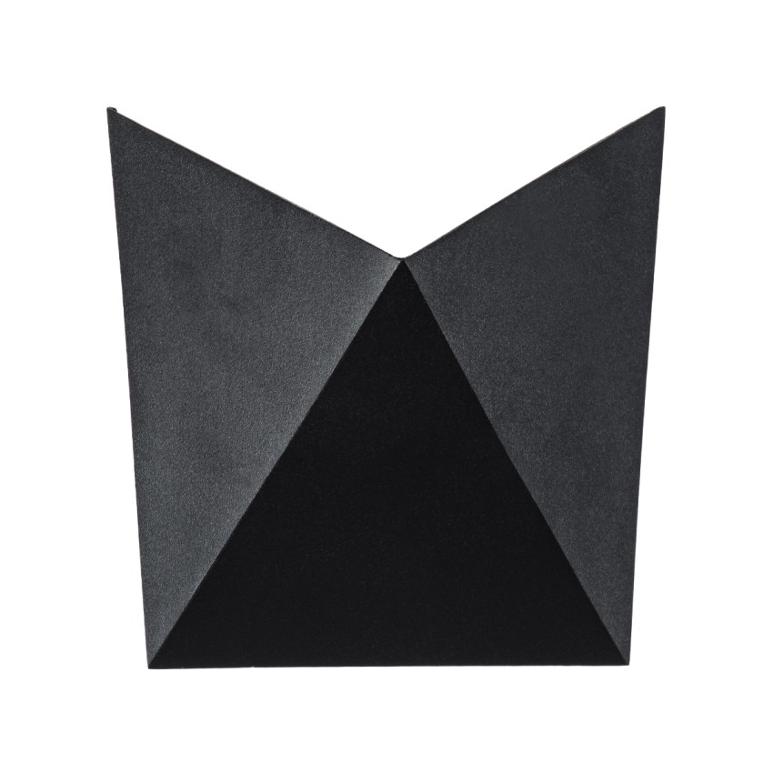 STEALTH  Φωτιστικό Τοίχου - Απλίκα Αρχιτεκτονικού Φωτισμού Εσωτερικού/Εξωτερικού Χώρου Up or Down LED 10W 1100lm 60° AC220-240V Αδιάβροχο IP65 - Σώμα Αλουμινίου & Tempered Glass - Μ17 x Π17 x Υ7.5cm - Φυσικό Λευκό 4500K - Μαύρο - Bridgelux Chip