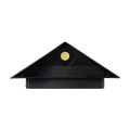 STEALTH  Φωτιστικό Τοίχου - Απλίκα Αρχιτεκτονικού Φωτισμού Εσωτερικού/Εξωτερικού Χώρου Up or Down LED 10W 1100lm 60° AC220-240V Αδιάβροχο IP65 - Σώμα Αλουμινίου & Tempered Glass - Μ17 x Π17 x Υ7.5cm - Φυσικό Λευκό 4500K - Μαύρο - Bridgelux Chip