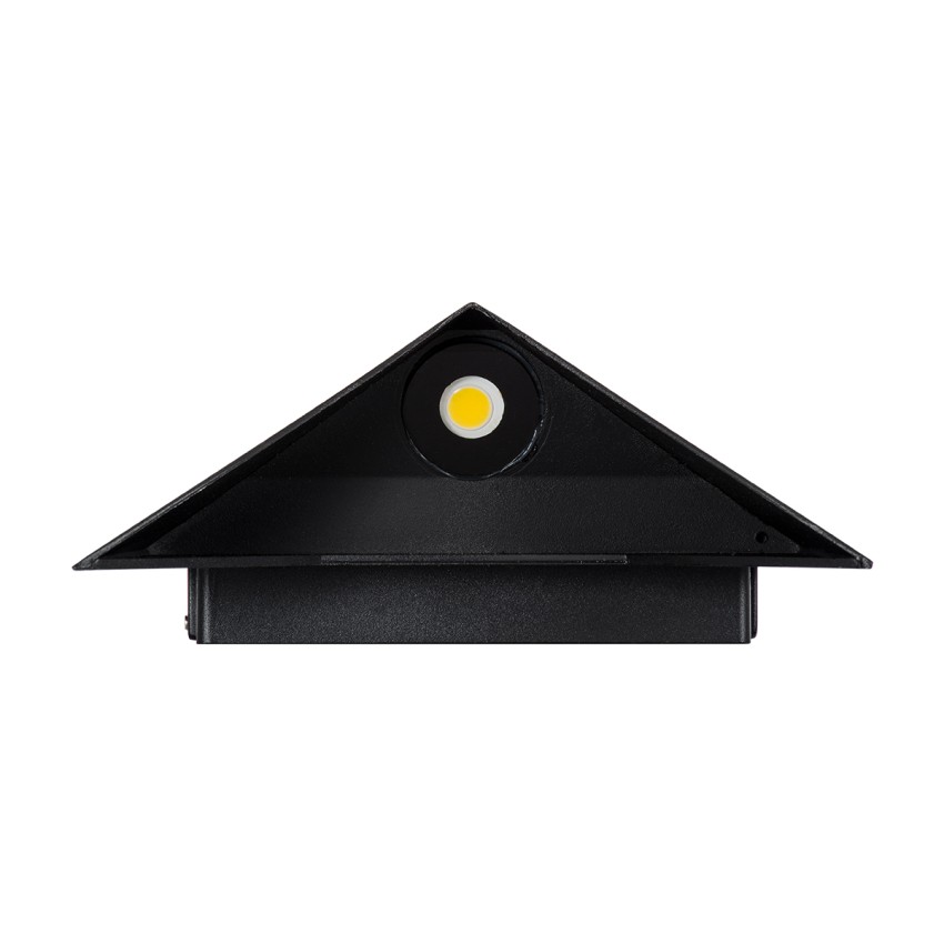 STEALTH  Φωτιστικό Τοίχου - Απλίκα Αρχιτεκτονικού Φωτισμού Εσωτερικού/Εξωτερικού Χώρου Up or Down LED 10W 1100lm 60° AC220-240V Αδιάβροχο IP65 - Σώμα Αλουμινίου & Tempered Glass - Μ17 x Π17 x Υ7.5cm - Φυσικό Λευκό 4500K - Μαύρο - Bridgelux Chip