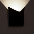 STEALTH  Φωτιστικό Τοίχου - Απλίκα Αρχιτεκτονικού Φωτισμού Εσωτερικού/Εξωτερικού Χώρου Up or Down LED 10W 1100lm 60° AC220-240V Αδιάβροχο IP65 - Σώμα Αλουμινίου & Tempered Glass - Μ17 x Π17 x Υ7.5cm - Φυσικό Λευκό 4500K - Μαύρο - Bridgelux Chip