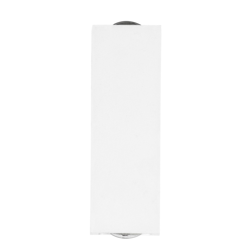 GLOBOSTAR® LINOR  Μοντέρνο Φωτιστικό Τοίχου - Απλίκα LED 10W 1000lm 10° AC 220-240V Αδιάβροχο IP65 Θερμό Λευκό 2700K - Bridgelux COB Chip & TÜV SÜD Driver - Λευκό Ματ - Μ12.5 x Π6 x Υ4cm