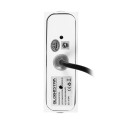 GLOBOSTAR® LINOR  Μοντέρνο Φωτιστικό Τοίχου - Απλίκα LED 10W 1000lm 10° AC 220-240V Αδιάβροχο IP65 Θερμό Λευκό 2700K - Bridgelux COB Chip & TÜV SÜD Driver - Λευκό Ματ - Μ12.5 x Π6 x Υ4cm