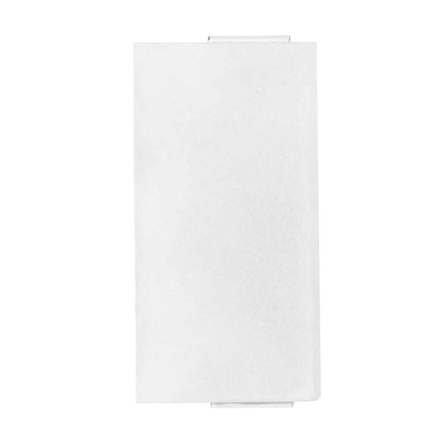 GLOBOSTAR® LINOR  Μοντέρνο Φωτιστικό Τοίχου - Απλίκα LED 10W 1000lm 10° AC 220-240V Αδιάβροχο IP65 Θερμό Λευκό 2700K - Bridgelux COB Chip & TÜV SÜD Driver - Λευκό Ματ - Μ12.5 x Π6 x Υ4cm