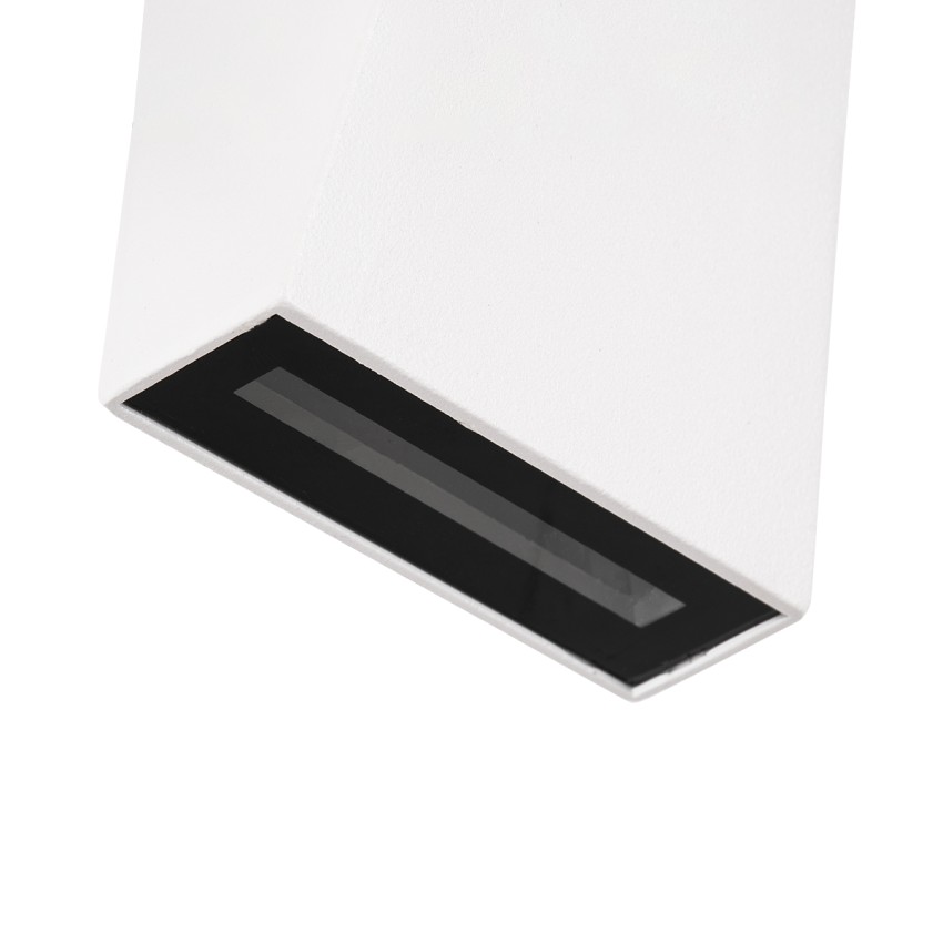TRIANDE  Φωτιστικό Τοίχου - Απλίκα Αρχιτεκτονικού Φωτισμού Εσωτερικού/Εξωτερικού Χώρου Up & Down LED 10W 1250lm 5° & 60° AC 220-240V Αδιάβροχο IP65 Μ8.5 x Π8.5 x Υ20cm - Ψυχρό Λευκό 6000K - Λευκό - Bridgelux Chip