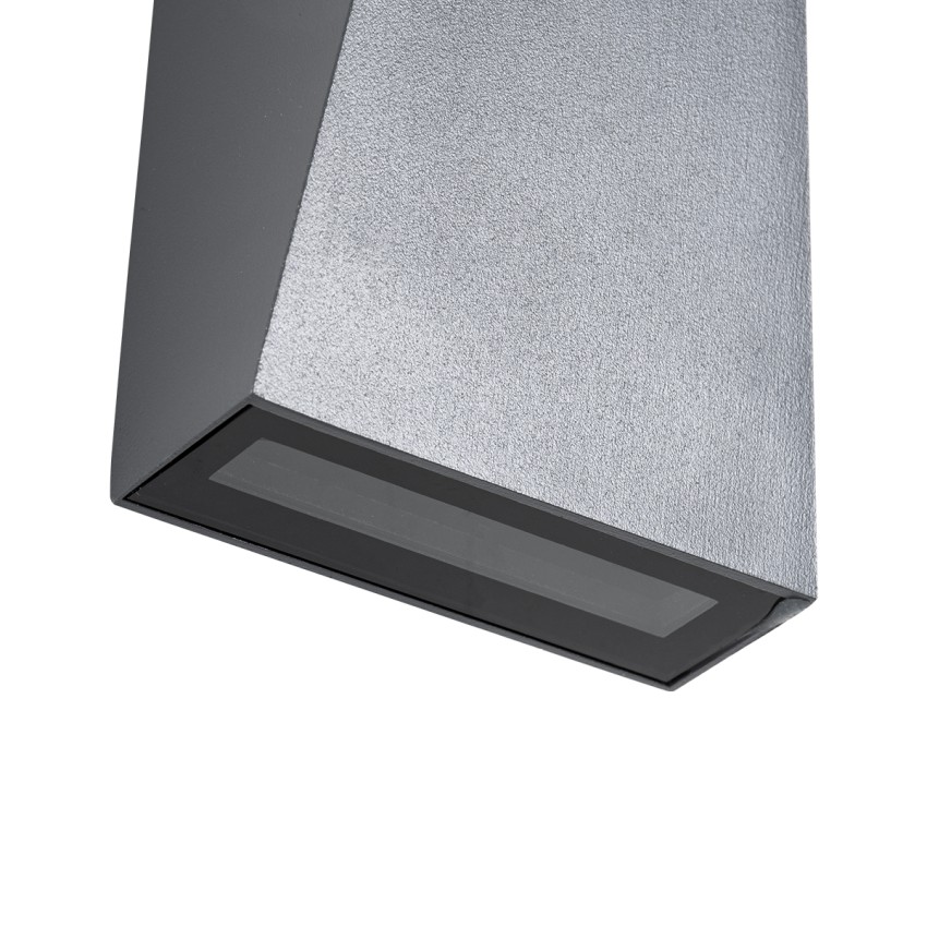 TRIANDE  Φωτιστικό Τοίχου - Απλίκα Αρχιτεκτονικού Φωτισμού Εσωτερικού/Εξωτερικού Χώρου Up & Down LED 10W 1250lm 5° & 60° AC 220-240V Αδιάβροχο IP65 Μ8.5 x Π8.5 x Υ20cm - Ψυχρό Λευκό 6000K - Γκρι Ανθρακί - Bridgelux Chip