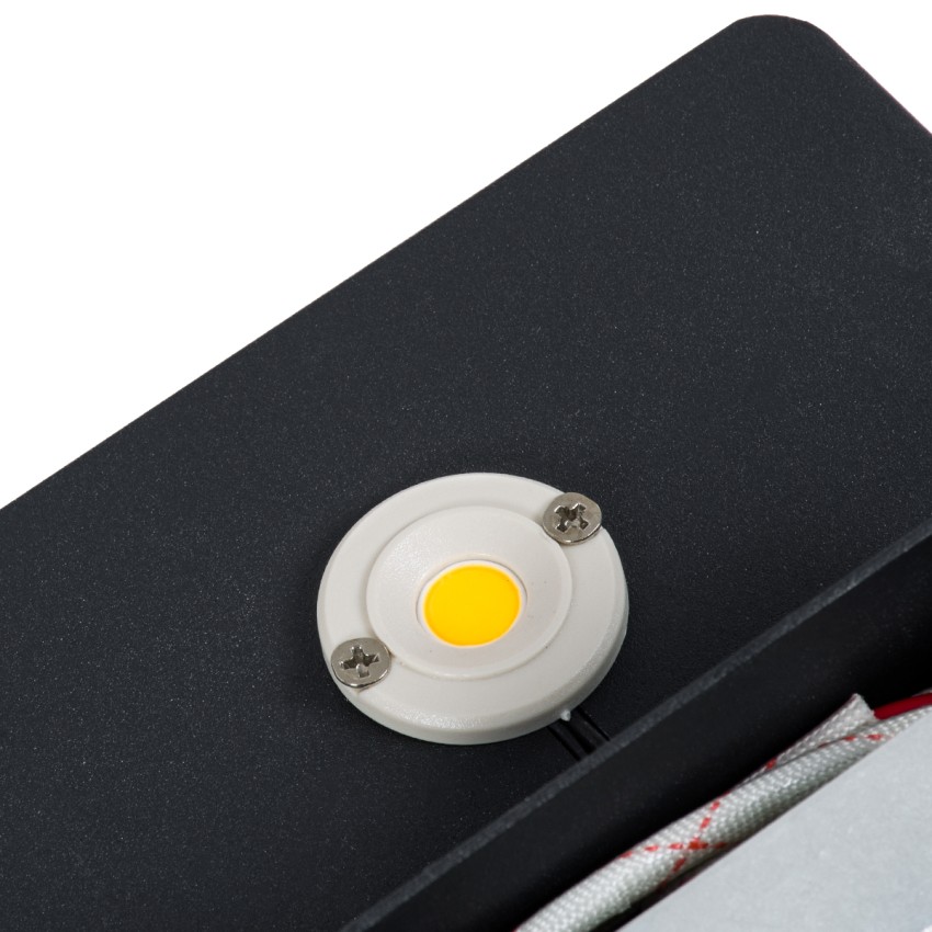 GLOBOSTAR® CUADRADO  Μοντέρνο Φωτιστικό Τοίχου - Απλίκα LED 10W 1000lm 60° AC 220-240V Αδιάβροχο IP65 Θερμό Λευκό 2700K - Bridgelux COB Chip & TÜV SÜD Driver - Μαύρο Ματ - Μ14 x Π14 x Υ4.5cm