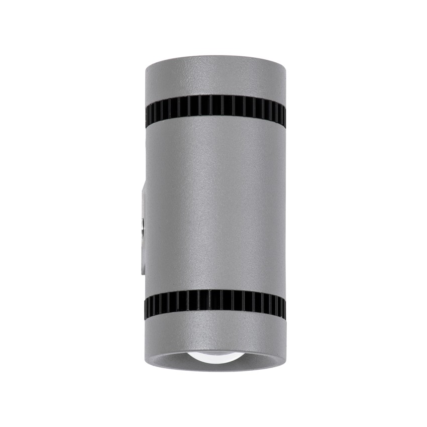 CANNONAL  Φωτιστικό Τοίχου - Απλίκα Αρχιτεκτονικού Φωτισμού Εσωτερικού Χώρου Up & Down LED 10W 1150lm 30° AC 220-240V IP20 Μ5 x Π6.5 x Υ11cm - Θερμό Λευκό 2700K - Γκρι Ανθρακί με Μαύρο - Bridgelux Chip