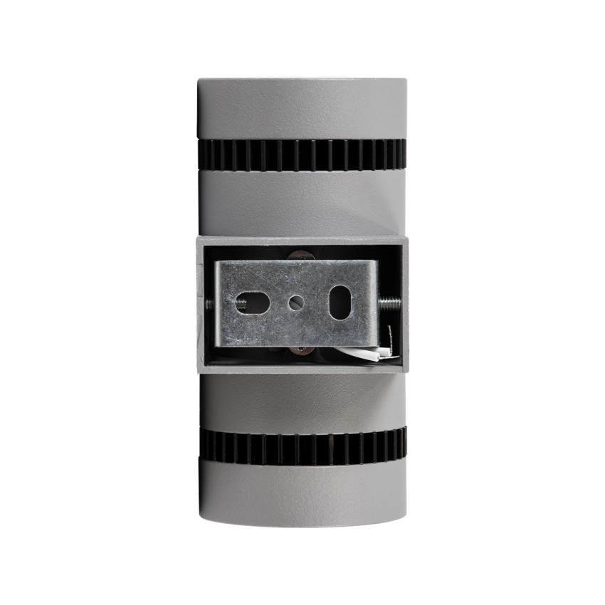 CANNONAL  Φωτιστικό Τοίχου - Απλίκα Αρχιτεκτονικού Φωτισμού Εσωτερικού Χώρου Up & Down LED 10W 1150lm 30° AC 220-240V IP20 Μ5 x Π6.5 x Υ11cm - Θερμό Λευκό 2700K - Γκρι Ανθρακί με Μαύρο - Bridgelux Chip