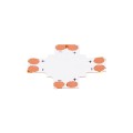 Connector + Cross για Όλες τις Μονόχρωμες Ταινίες LED 8mm M2.4 x Π2.4 x Y0.4cm