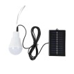GLOBOSTAR® SOLARLAMP  Λάμπα A60 LED 3W 150lm 260° DC 5V με Φωτοβολταϊκό Panel 5V 0.2W & Επαναφορτιζόμενη Μπαταρία Li-ion 3.2V 600mAh IP20 Ψυχρό Λευκό 6000K - Μ6 x Π6 x Υ10cm