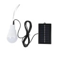 GLOBOSTAR® SOLARLAMP  Λάμπα A60 LED 3W 150lm 260° DC 5V με Φωτοβολταϊκό Panel 5V 0.2W & Επαναφορτιζόμενη Μπαταρία Li-ion 3.2V 600mAh IP20 Ψυχρό Λευκό 6000K - Μ6 x Π6 x Υ10cm