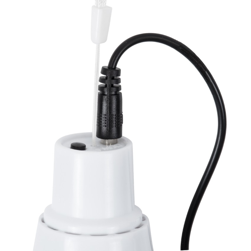 GLOBOSTAR® SOLARLAMP  Λάμπα A60 LED 3W 150lm 260° DC 5V με Φωτοβολταϊκό Panel 5V 0.2W & Επαναφορτιζόμενη Μπαταρία Li-ion 3.2V 600mAh IP20 Ψυχρό Λευκό 6000K - Μ6 x Π6 x Υ10cm