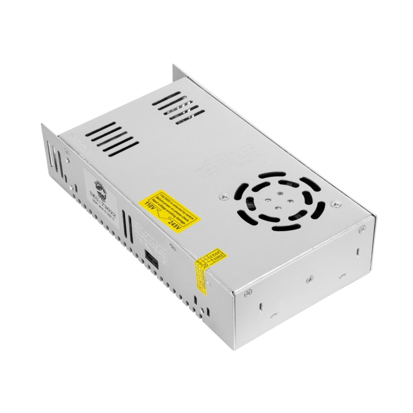 GLOBOSTAR® LUMIVOLT  Τροφοδοτικό/Μετασχηματιστής PELV 350W 70A DC 5V IP20 - AC 220-240V σε DC 5V / Ρυθμιζόμενo από DC 4V έως DC 6V - Μ21.5 x Π11.5 x Υ5cm