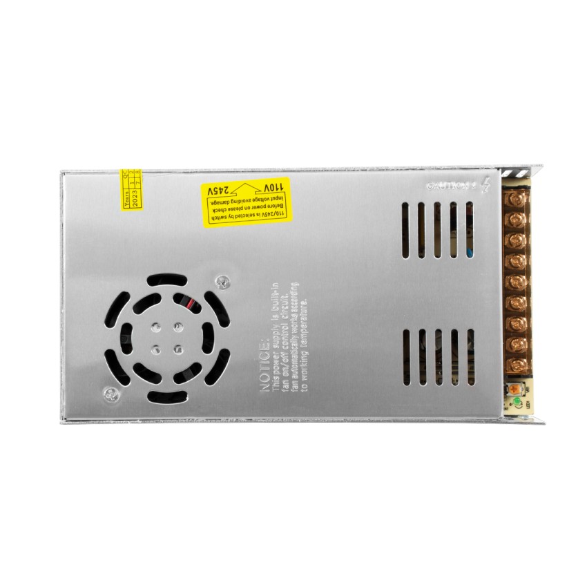 GLOBOSTAR® LUMIVOLT  Τροφοδοτικό/Μετασχηματιστής PELV 350W 70A DC 5V IP20 - AC 220-240V σε DC 5V / Ρυθμιζόμενo από DC 4V έως DC 6V - Μ21.5 x Π11.5 x Υ5cm