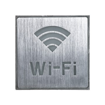 SENSATI  Φωτιστικό Τοίχου Ένδειξης Wi-Fi LED 1W AC 220-240V IP20 - Σώμα Αλουμινίου - Μ11 x Π11 x Υ3cm - Μπλε
