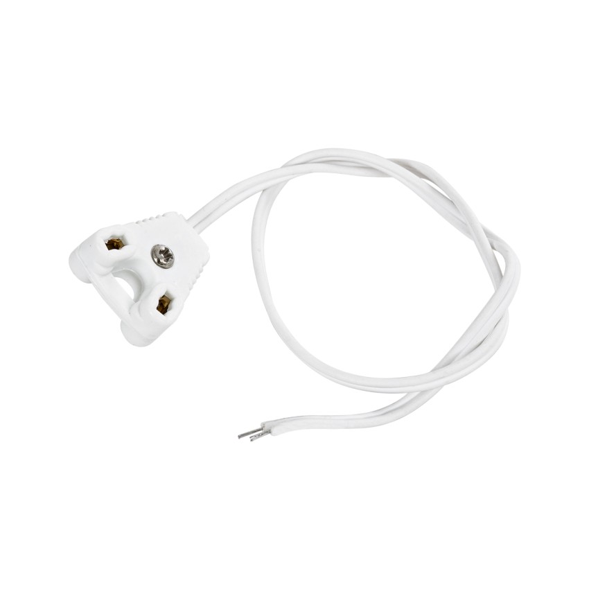 GLOBOSTAR® LAMPHOLDER  Ντουί T8 G13 με 30cm Καλώδιο IP20 - Μ30 x Π1 x Υ2.2cm