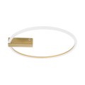 CINDERELLA  Φωτιστικό Οροφής Δαχτυλίδι-Κύκλος LED CCT 30W 3360lm 360° AC 220-240V - Εναλλαγή Φωτισμού μέσω Τηλεχειριστηρίου All In One Ψυχρό 6000k+Φυσικό 4500k+Θερμό 2700k Dimmable Φ50cm - Χρυσό Βούρτσας