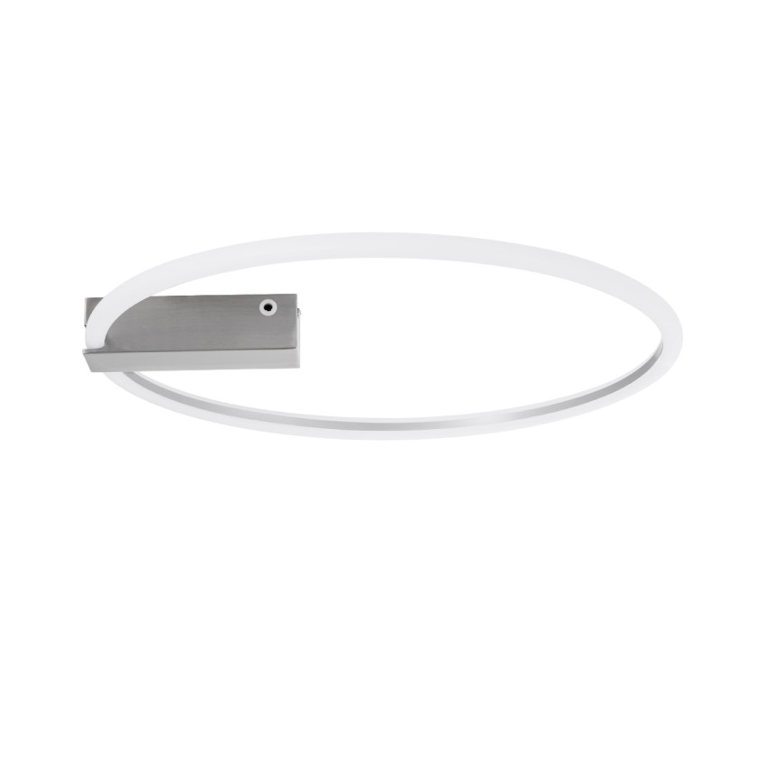 CINDERELLA  Φωτιστικό Οροφής Δαχτυλίδι-Κύκλος LED CCT 30W 3360lm 360° AC 220-240V - Εναλλαγή Φωτισμού μέσω Τηλεχειριστηρίου All In One Ψυχρό 6000k+Φυσικό 4500k+Θερμό 2700k Dimmable Φ50cm - Χρώμιο Νικελ
