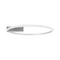 CINDERELLA  Φωτιστικό Οροφής Δαχτυλίδι-Κύκλος LED CCT 30W 3360lm 360° AC 220-240V - Εναλλαγή Φωτισμού μέσω Τηλεχειριστηρίου All In One Ψυχρό 6000k+Φυσικό 4500k+Θερμό 2700k Dimmable Φ50cm - Χρώμιο Νικελ
